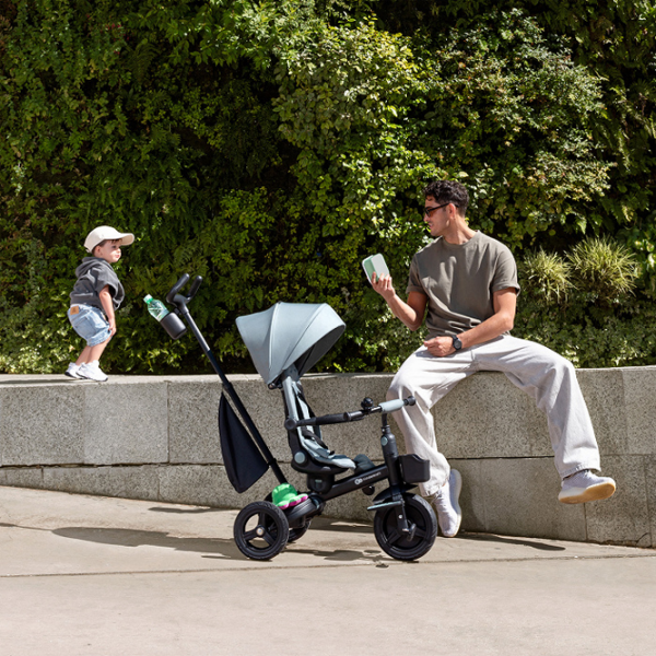 Triciclu KinderKraft AVEO 2 PLUS Gray  Metal / Pentru copii photo 8