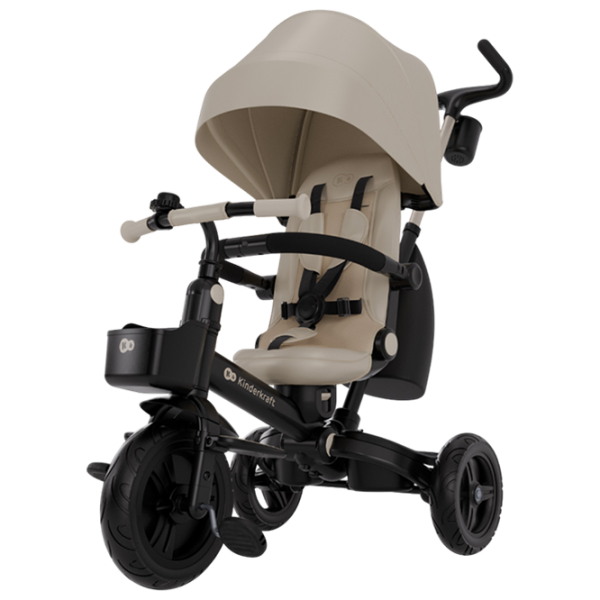 Triciclu KinderKraft AVEO 2 PLUS Beige  Metal / Pentru copii photo 1