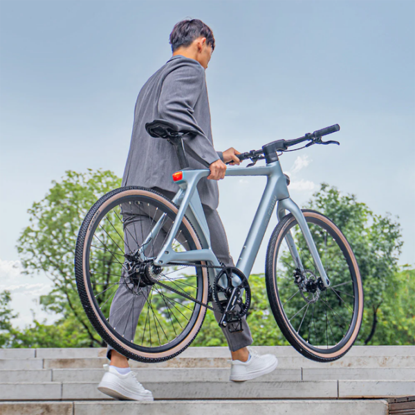 Bicicletă electrică FIIDO Air Ultra-Light Carbon Fiber Gray 28" | 250 W | până la 80 km photo 7