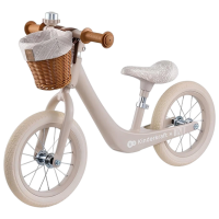 Bicicletă fără pedale KinderKraft RAPID 2 BIZUU 12" Beige White Oțel / Pentru copii