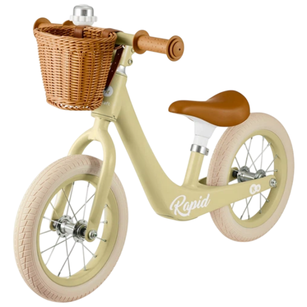 Bicicletă fără pedale KinderKraft Rapid 2 12" Green White Oțel / Pentru copii photo 1