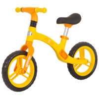 Bicicletă fără pedale Chipolino Zig Zag 12" Orange Yellow Metal / Pentru copii
