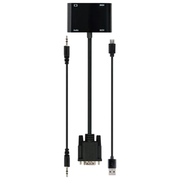 Кабель видео Cablexpert A-VGA-HDMI-02 VGA / HDMI Черный  photo 1