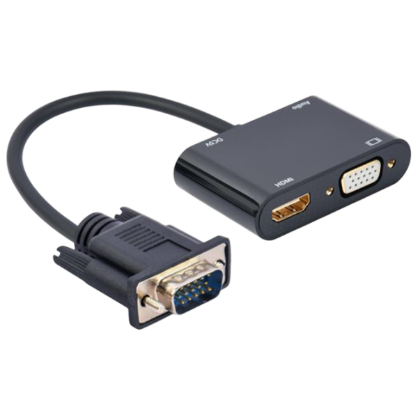 Кабель видео Cablexpert A-VGA-HDMI-02 VGA / HDMI Черный  photo 2