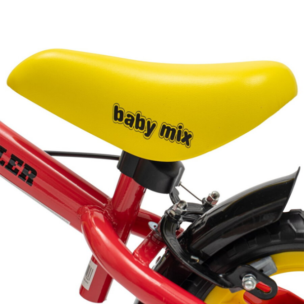 Bicicletă fără pedale Baby Mix Traveller 12" Red Yellow Oțel / Pentru copii photo 3