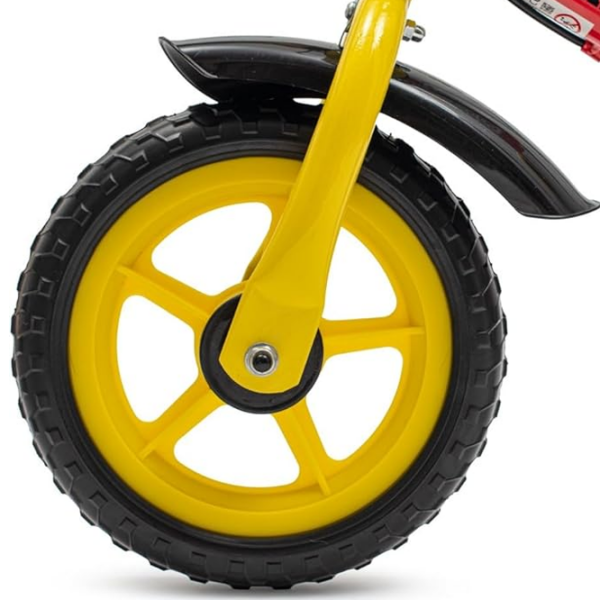 Bicicletă fără pedale Baby Mix Traveller 12" Red Yellow Oțel / Pentru copii photo 5
