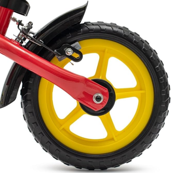 Bicicletă fără pedale Baby Mix Traveller 12" Red Yellow Oțel / Pentru copii photo 6