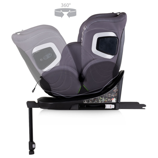 Scaun auto Chipolino Clima Air I-SIZE STKCLA2504AN Gray 0 luni - 12 ani, 36 kg photo 6