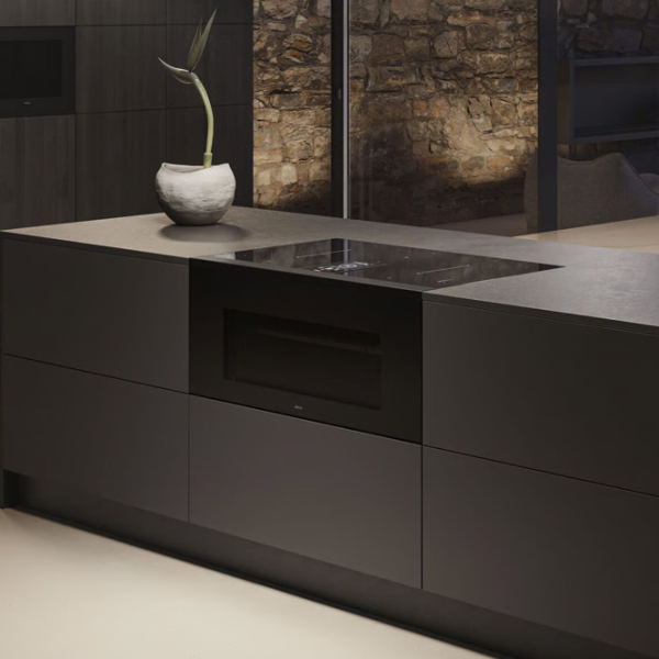 Plită încorporabilă cu inducție Elica Lhov Combisteam Bl/A/90 Black Sticlă călită, 13000 W photo 3