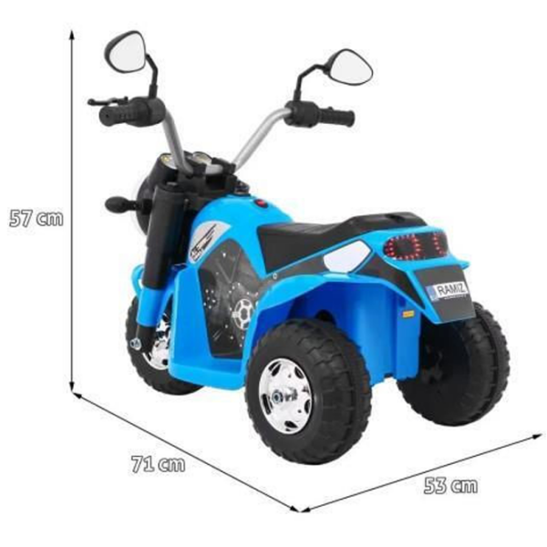 Motocicletă pentru copii Ramiz MiniBike Blue 3+ | 20 kg | 3 km/h photo 6
