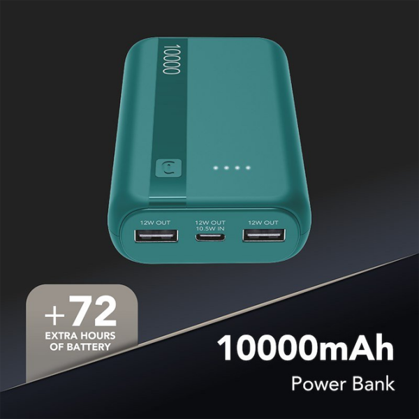 Power Bank 10000 mAh Cellularline Essential (12 W) Blue  photo 3