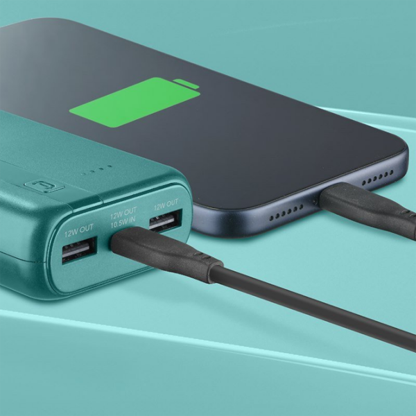 Power Bank 10000 mAh Cellularline Essential (12 W) Blue  photo 7
