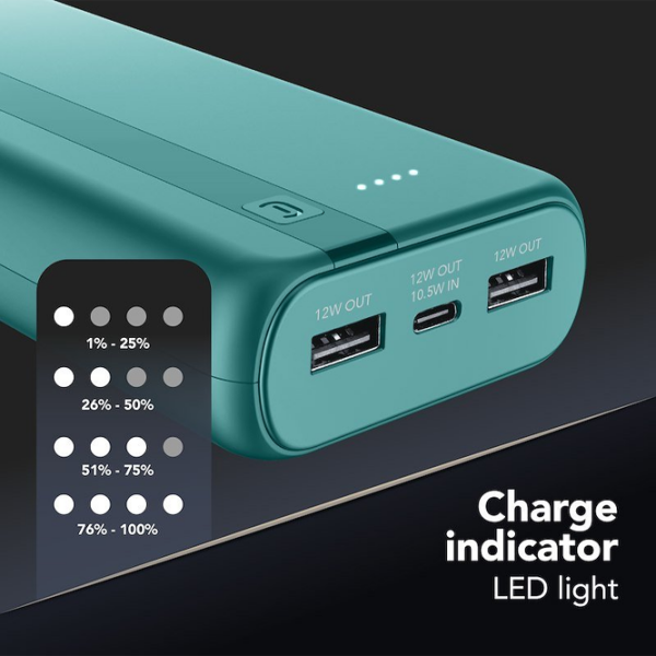 Power Bank 20000 mAh Cellularline Essential (12 W) Blue  photo 4