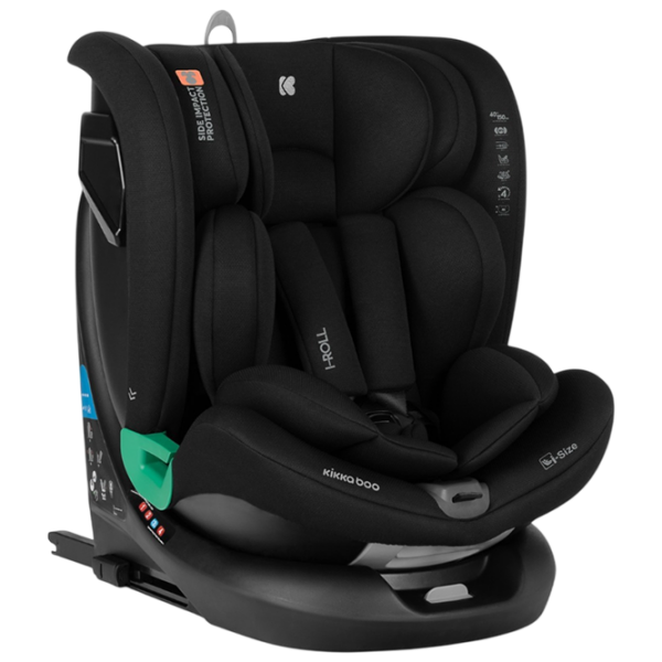 Scaun auto Kikka Boo i-Roll 31002100060 Black 0 luni - 12 ani, 36 kg photo 11