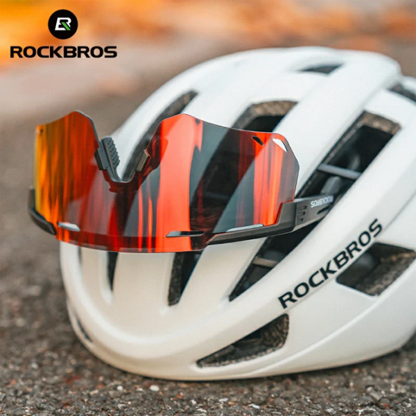 Солнечные очки Rockbros SP323 Classic Sports Cycling Photochromic Red White Photochromic Red White photo 5