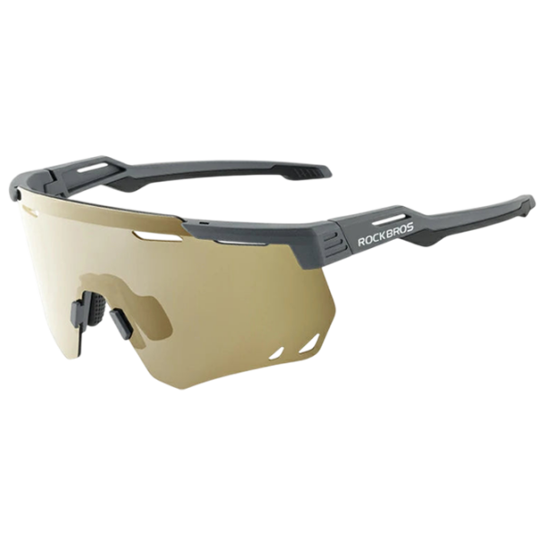 Ochelari de soare Rockbros SP323 Classic Sports Cycling Polarized Golden Gray Polarized Golden Gray photo 1