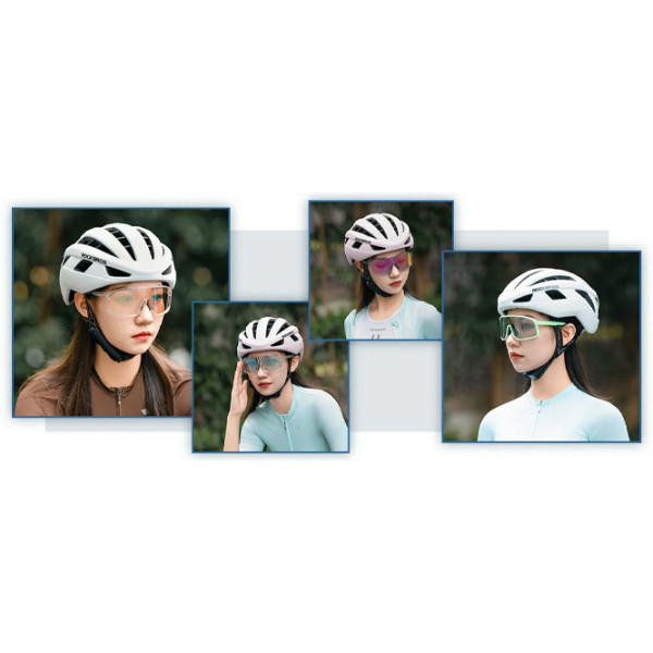 Ochelari de soare Rockbros Polarized Photochromic Cycling Bright Transparent White Blue Bright Transparent White Blue photo 7