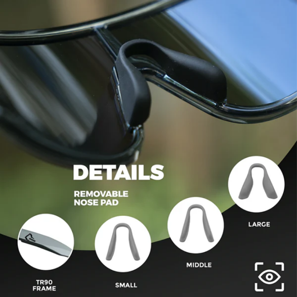 Ochelari de soare Rockbros Polarized Photochromic Cycling Bright Transparent White Blue Bright Transparent White Blue photo 8
