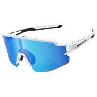 Ochelari de soare Rockbros Polarized Youth Kids UV400 Cycling Sports Blue White Blue White
