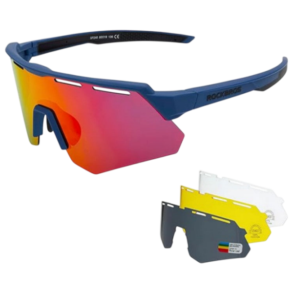 Ochelari de soare Rockbros Polarized Cycling Glasses Blue Multicolor Blue Multicolor photo 1