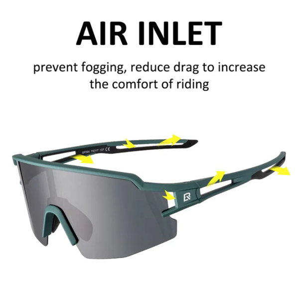Ochelari de soare Rockbros Ultralight Polarised Sports Green Gray Green Gray photo 5