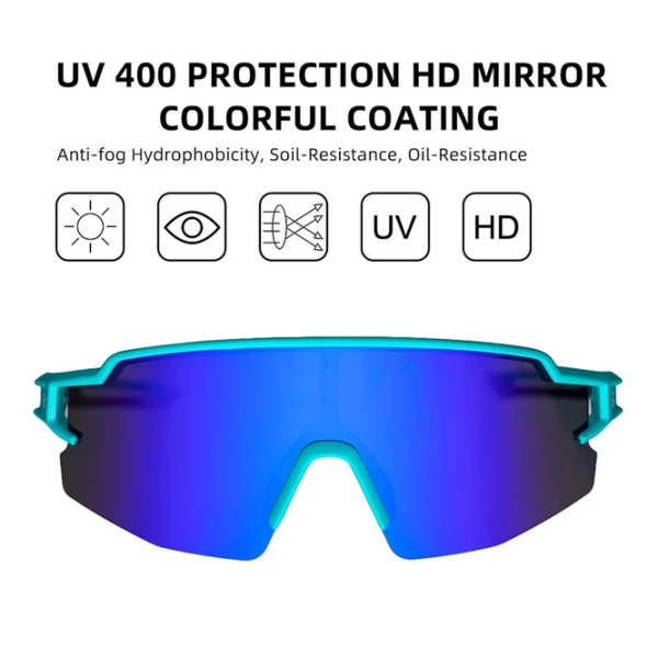 Ochelari de soare Rockbros Ultralight Polarised Sports Blue Multicolor Blue Multicolor photo 3
