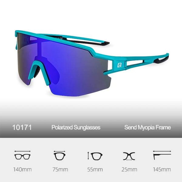 Ochelari de soare Rockbros Ultralight Polarised Sports Blue Multicolor Blue Multicolor photo 7
