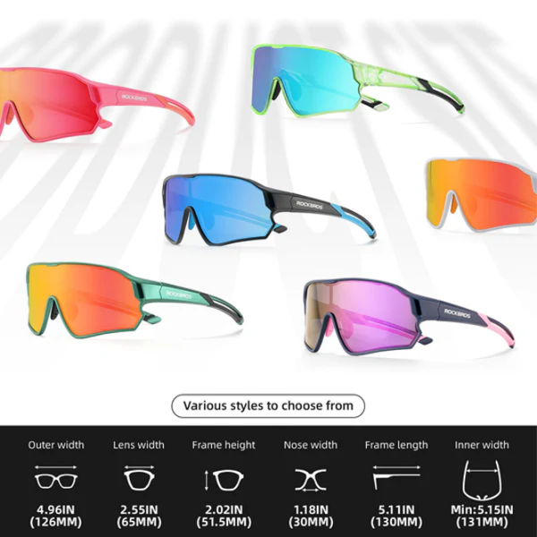 Ochelari de soare Rockbros Kids Polarized Green Transparent Green Transparent photo 4