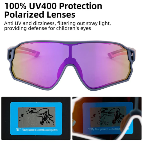Ochelari de soare Rockbros Kids Polarized Blue Purple Blue Purple photo 3