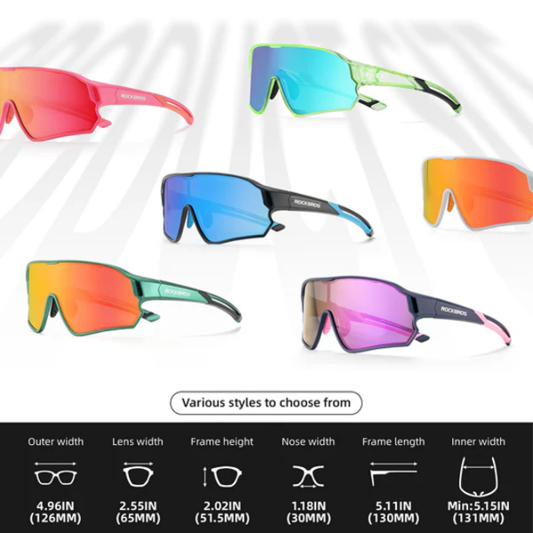 Ochelari de soare Rockbros Kids Polarized White Black White Black photo 2