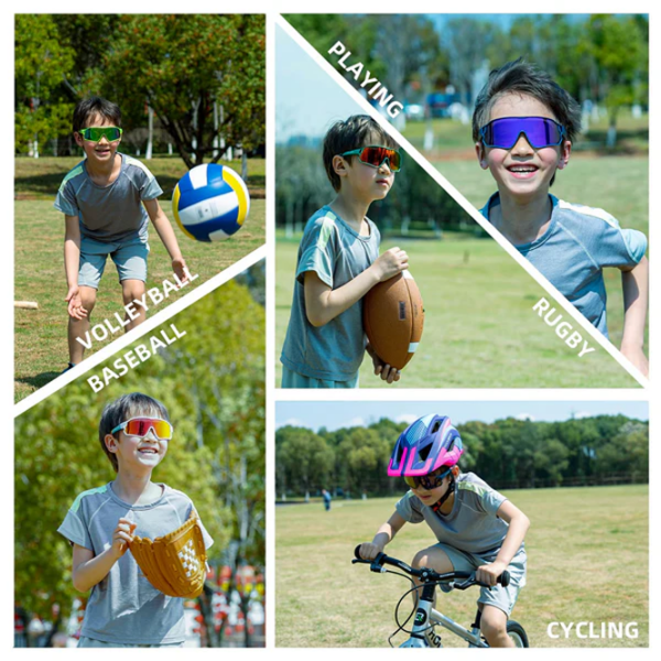 Ochelari de soare Rockbros Kids Polarized White Black White Black photo 3