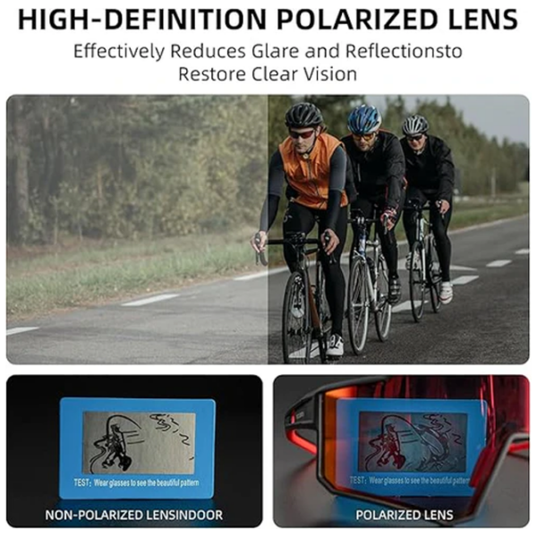 Ochelari de soare Rockbros Polarized Cycling Sunglasses with TR90 Frame Gray Multicolor Gray Multicolor photo 4