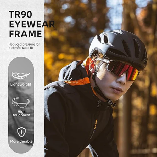 Ochelari de soare Rockbros Polarized Cycling Sunglasses with TR90 Frame Gray Multicolor Gray Multicolor photo 5