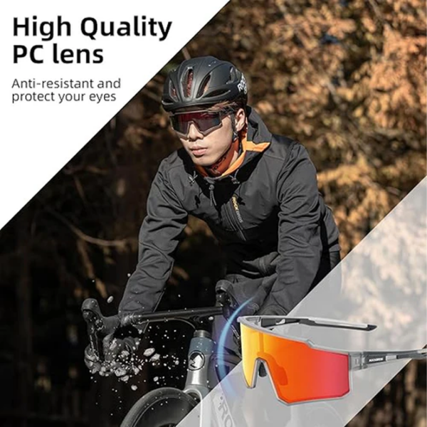 Ochelari de soare Rockbros Polarized Cycling Sunglasses with TR90 Frame Gray Multicolor Gray Multicolor photo 6