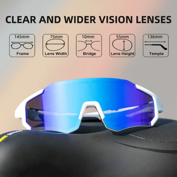 Ochelari de soare Rockbros TAC Lightweight Polarized Blue White Blue White photo 7