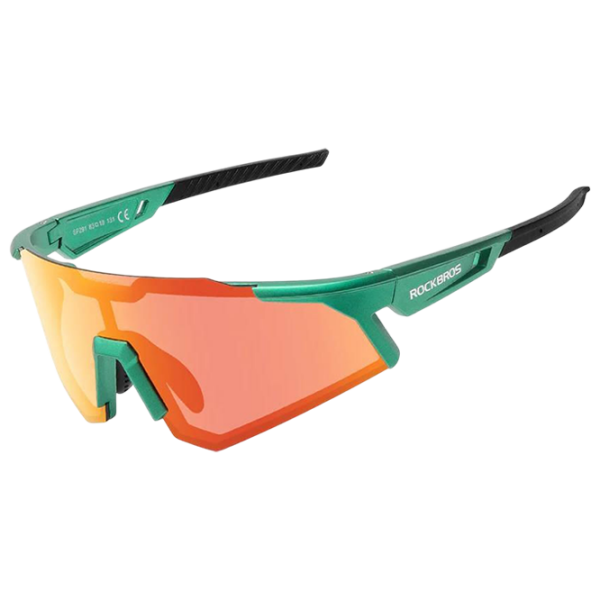 Ochelari de soare Rockbros Photochromic Cycling Goggles Green Black Green Black photo 1