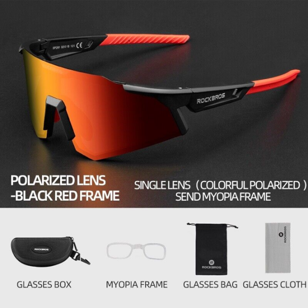 Ochelari de soare Rockbros Photochromic Cycling Goggles Black Orange Black Orange photo 2