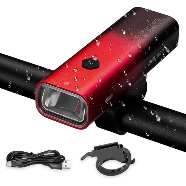 Велосипедный фонарь Rockbros RHL 600LM Красный Черный Красный Черный photo 2