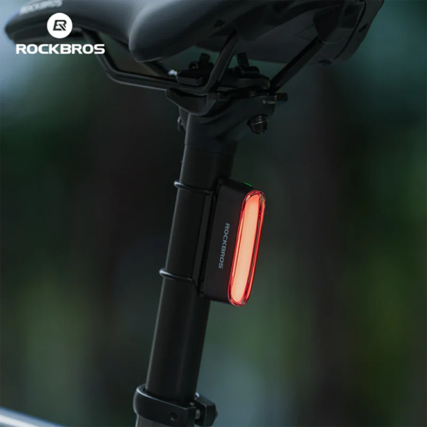 Lanterna bicicletei Rockbros Magnetic Tail Light Brake SKL01 Black Red Black Red photo 8
