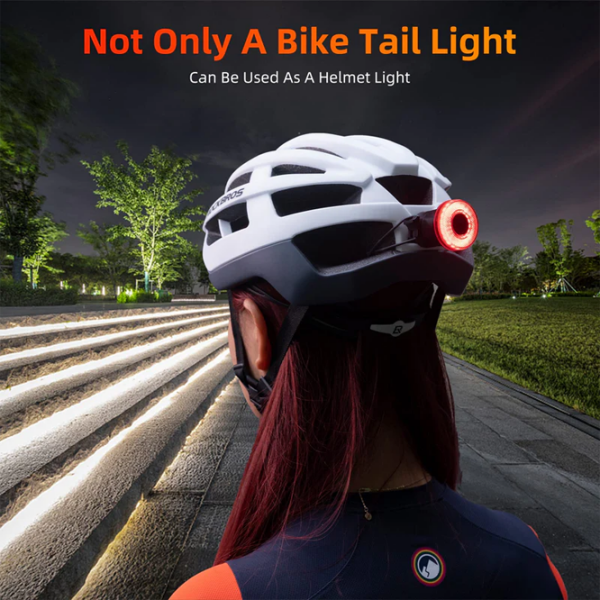 Lanterna bicicletei Rockbros Tail Light Break Sense Black Red Black Red photo 7