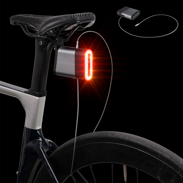 Lanterna bicicletei Rockbros REX02 Gray Black Gray Black photo 2