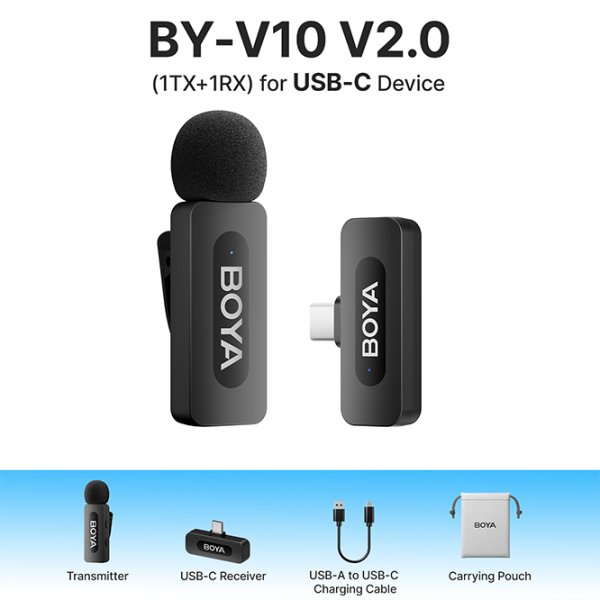 Microfon Boya BY-V10 Black  photo 16