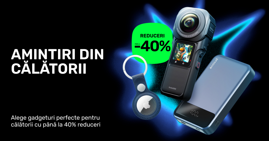 Alege gadgeturi perfecte pentru călătorii cu până la 40% reduceri