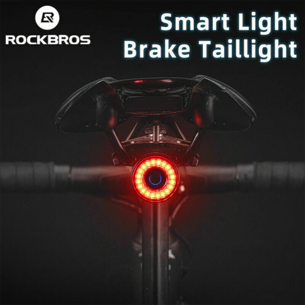 Lanterna bicicletei Rockbros Q3 Samurai Black Red Black Red photo 3