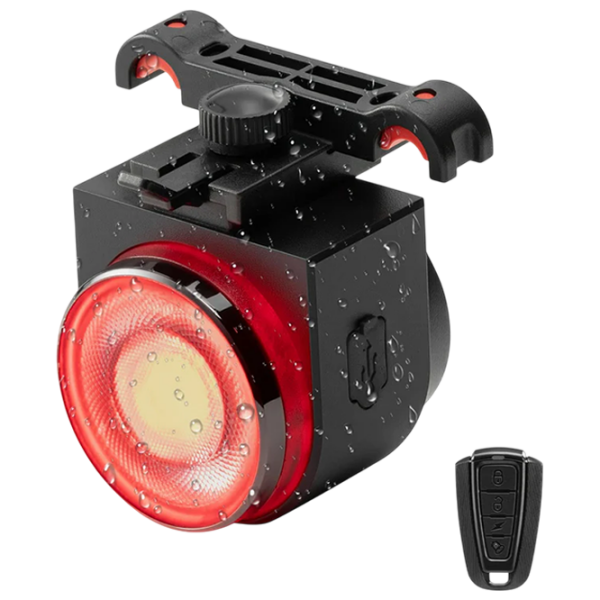 Lanterna bicicletei Rockbros A8Pro Tail Light Black Gray Black Gray photo 1