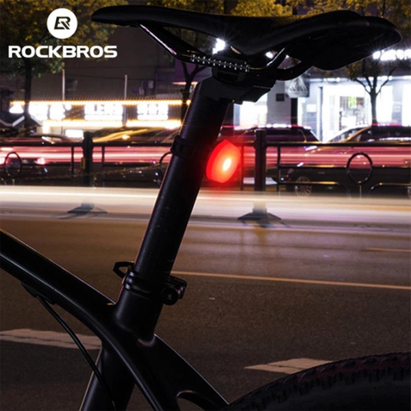 Lanterna bicicletei Rockbros TL905 Black Red Black Red photo 5