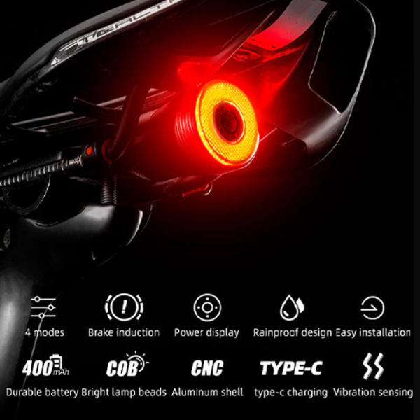Lanterna bicicletei Rockbros Q5 Black Gray Black Gray photo 3