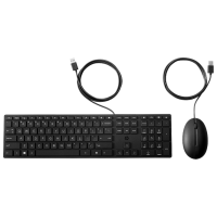 Клавиатура и Мышь HP 320MK Черный Для дома и офиса, Проводная