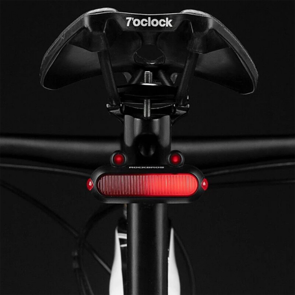 Lanterna bicicletei Rockbros Frog Tail RFL01 Black Gray Black Gray photo 3