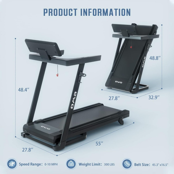 Bandă de alergat OMA 7200EB Black 110 kg, 16 km/h photo 8